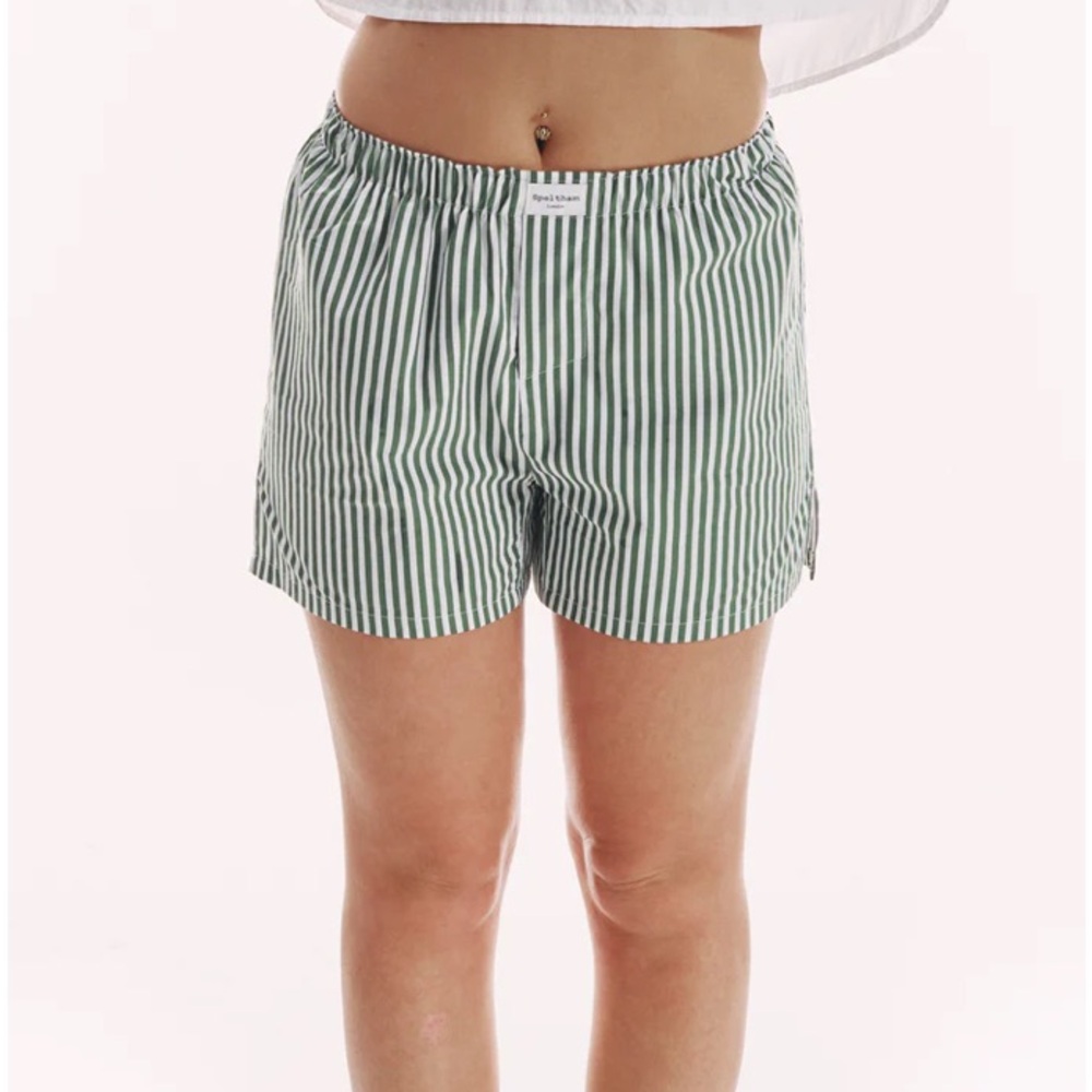 Speltham Green Striped Classic Unisex Boxer